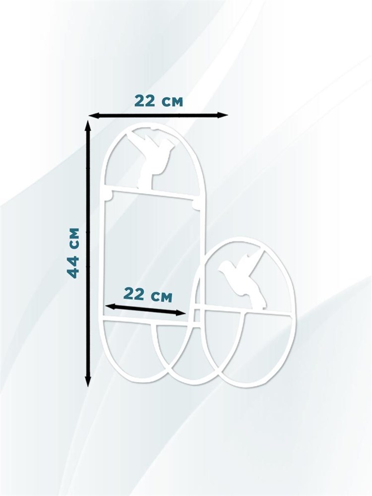 Кронштейн для садового шланга настенный белый металлический Птички HITSAD 802-018W 802-018W - фото 65002