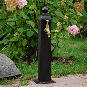 Умывальник для дачи и сада с латунным краном, колонка водозаборная HITSAD 55-102