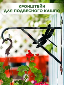 Кронштейн настенный для подвесного цветочного кашпо Стрекоза HITSAD 201-034В 201-034В