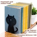 Держатель для книг на полке металлический чёрный, Котик IRONDECOR 705-009B 705-009B - фото 65880