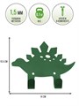 Крючок двойной настенный для детских вещей, металлический, Динозавр HITSAD 702-004Gr 702-004Gr - фото 66770
