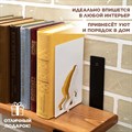 Подставка для книг на полку металлическая белая, Обезьяна IRONDECOR 705-018W 705-018W - фото 67360