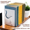 Подставка-ограничитель для книг на полке металлический белый, Кошачий хвост IRONDECOR 705-010W 705-010W - фото 67953