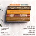 Полка настенная для книг металлическая со скрытым креплением, IRONDECOR 705-045B 705-045B - фото 68532