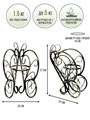 Подставка для комнатных растений Бабочка на 1 цветок диаметр 10 см, цветочница для комнатных растений HITSAD 95-035 95-035 - фото 69846